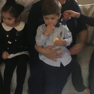 Size 24M Ralph Lauren Button Down Dress Shirt